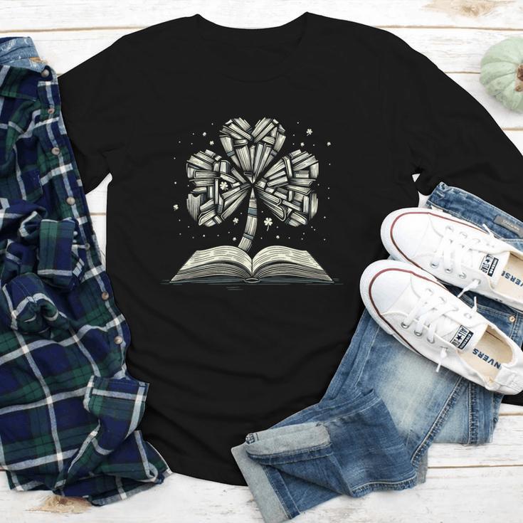 Shamrock Books St Patricks Day Bookworm Librarian Youth Long Sleeve Tee