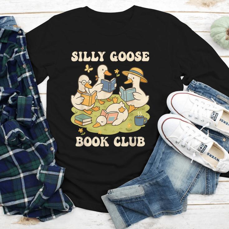 Silly-Goose Book Club Goose And Book Lovers Youth Long Sleeve Tee Silly-Goose Book Club Goose And Book Lovers Youth Long Sleeve Tee