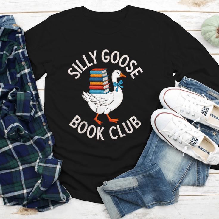 Silly Goose Book Club Reading Lover Youth Long Sleeve Tee