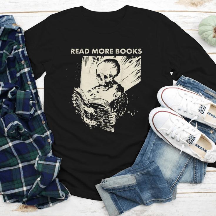 Skeleton Read More Books Youth Long Sleeve Tee