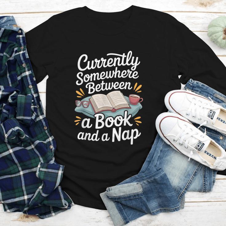 Somewhere Between a Book And a Nap – Cozy Reading Youth Long Sleeve Tee