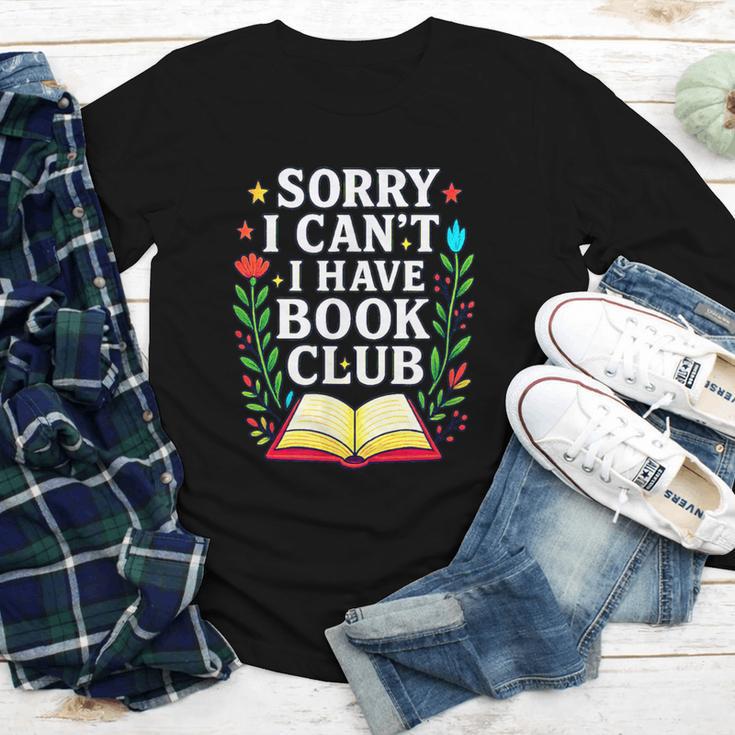 Sorry I Can't I Have Book Club Youth Long Sleeve Tee