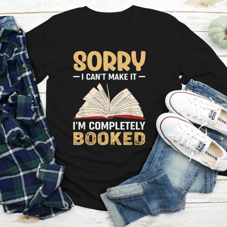 Sorry I Can't Make It I'm Completely Booked Book Reading Youth Long Sleeve Tee Sorry I Can't Make It I'm Completely Booked Book Reading Youth Long Sleeve Tee