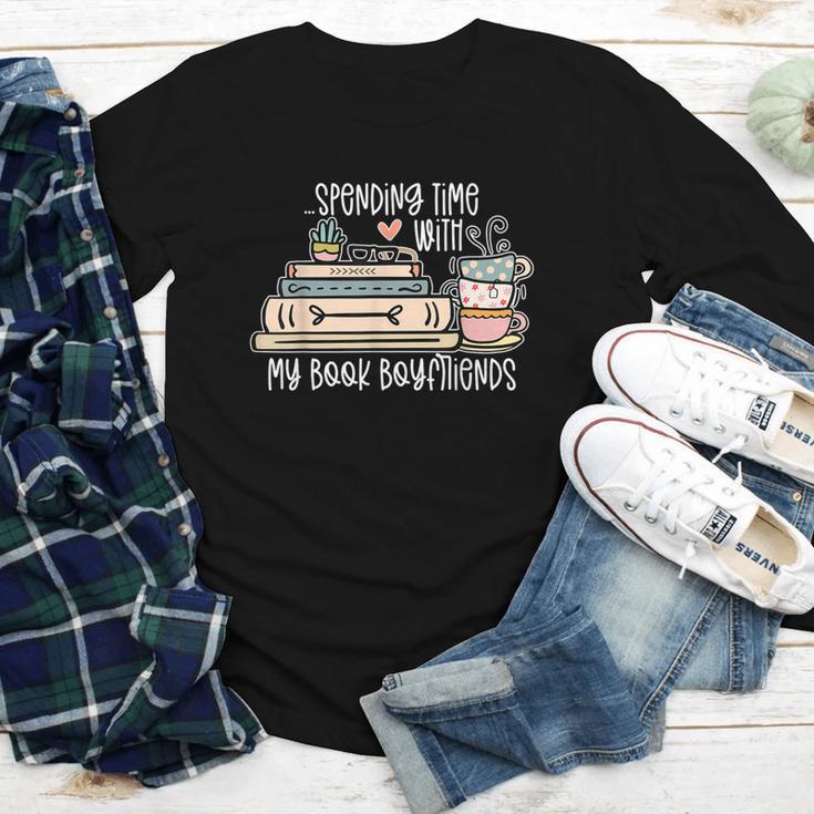 Spending Time With My Book Boyfriends Apparel Youth Long Sleeve Tee