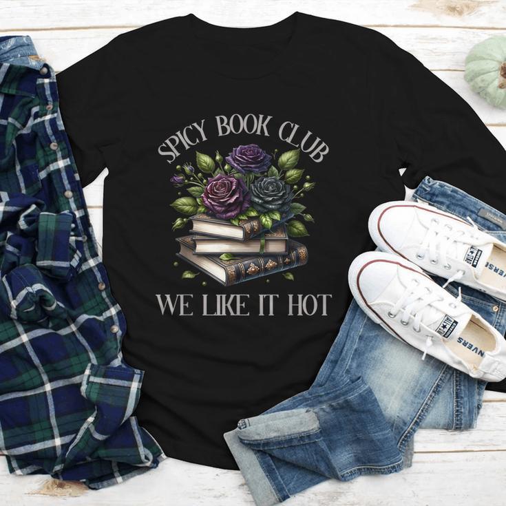 Spicy Book Club Dark Romance Lover Spicy Bookish Merch Goth Youth Long Sleeve Tee