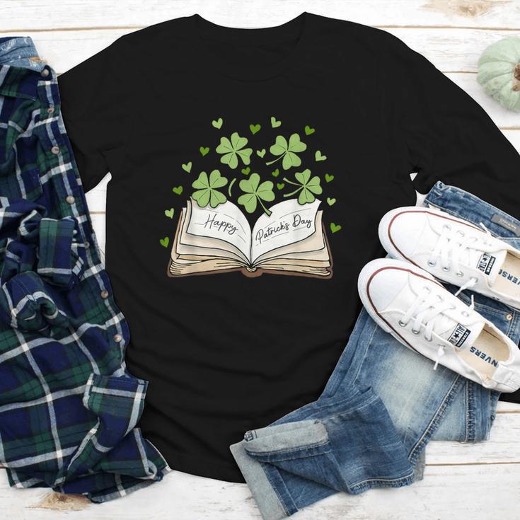 St Patricks Day Book Lover Librarian Reading Saint Pattys Youth Long Sleeve Tee