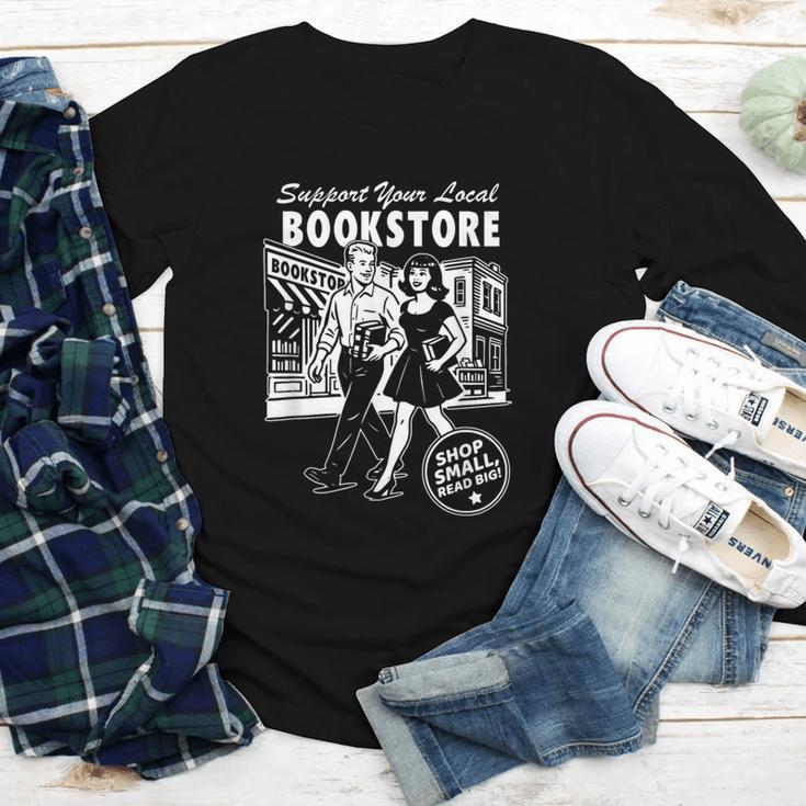 Support Your Local Bookstore Reading Book Lover Youth Long Sleeve Tee