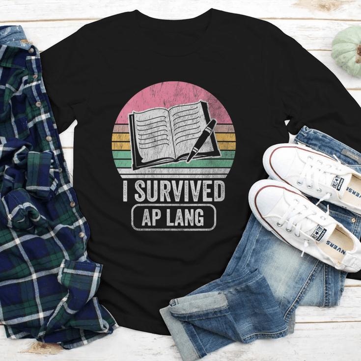 I Survived AP Lang Retro Book Graphic Youth Long Sleeve Tee I Survived AP Lang Retro Book Graphic Youth Long Sleeve Tee
