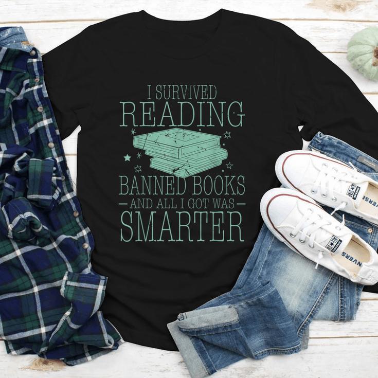 I Survived Reading Banned Books And All I Got Was Sma Youth Long Sleeve Tee