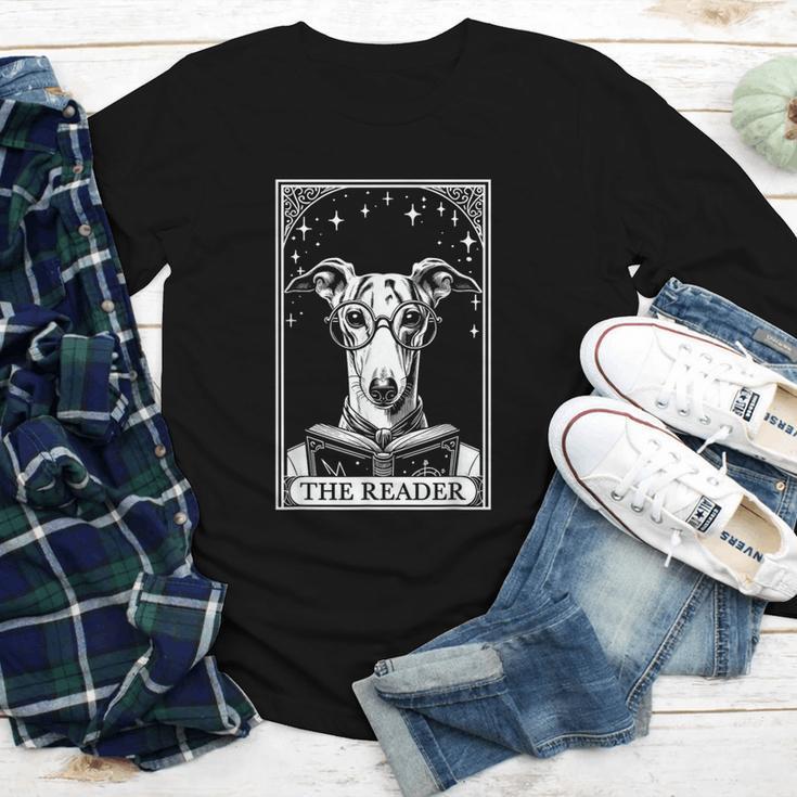 Tarot Card Vintage Whippet Dog Book Lover The Reader Youth Long Sleeve Tee Tarot Card Vintage Whippet Dog Book Lover The Reader Youth Long Sleeve Tee