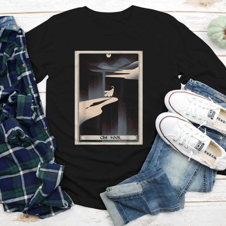Tarot Cards Guide Book Esoteric Mysticism Clothing The Fool Tarot Card -Adults & Kids Small Short Sleeve Crew Neck Classic Fit Youth Long Sleeve Tee
