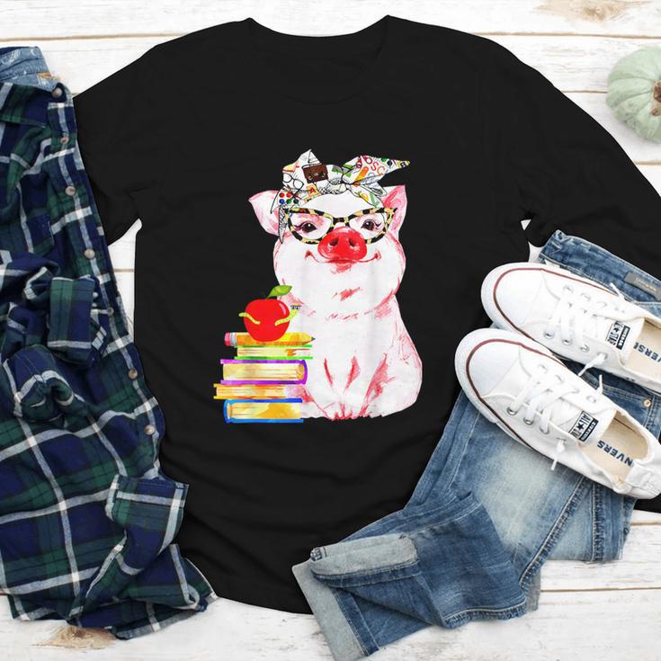 Teacher Pig Cute Farm Animal Book Lover School Student For Men Women Kids Youth Long Sleeve Tee Teacher Pig Cute Farm Animal Book Lover School Student For Men Women Kids Youth Long Sleeve Tee