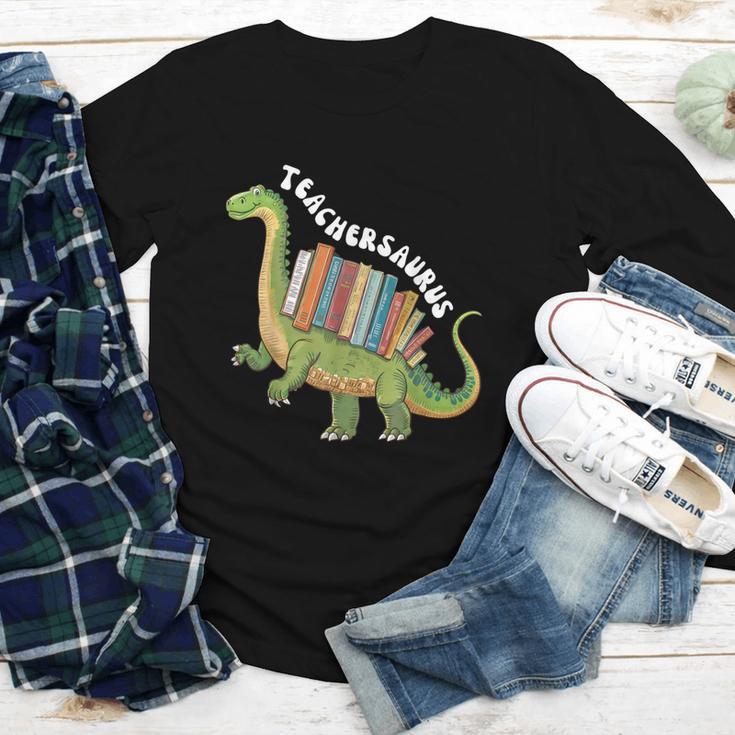 Teachersaurus Dinosaur Teachers Dino Reading Book Librarian Youth Long Sleeve Tee Teachersaurus Dinosaur Teachers Dino Reading Book Librarian Youth Long Sleeve Tee