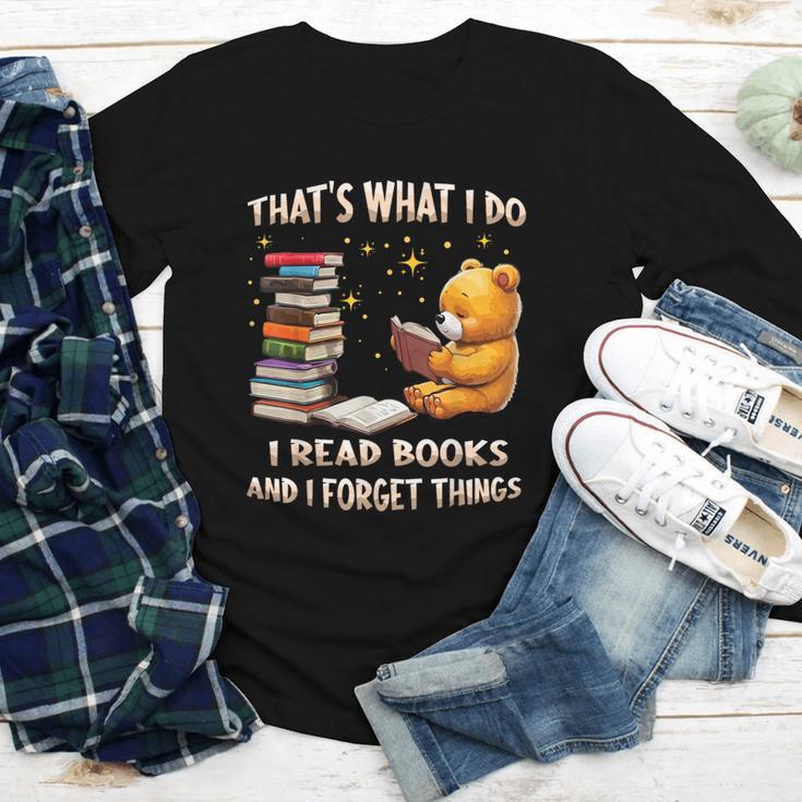 That's What I Do I Read Books And Forget Things Love Books Youth Long Sleeve Tee