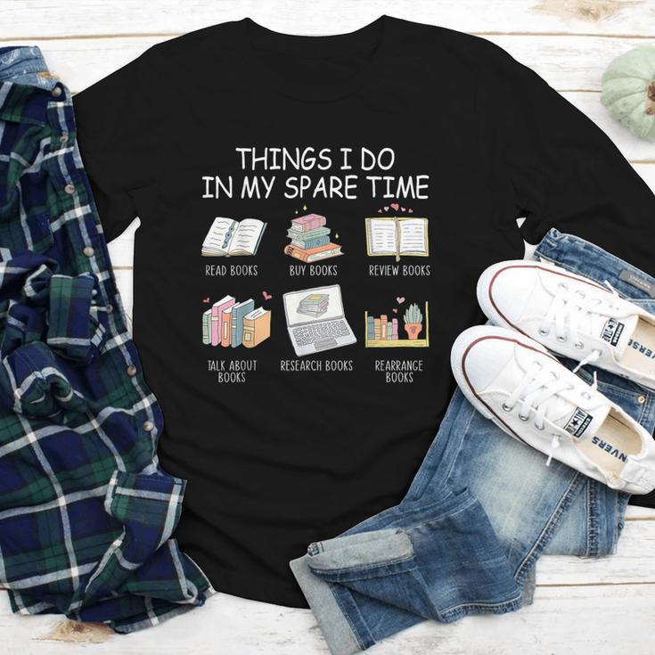 Things I Do In My Spare Time Read Books Buy Books Youth Long Sleeve Tee