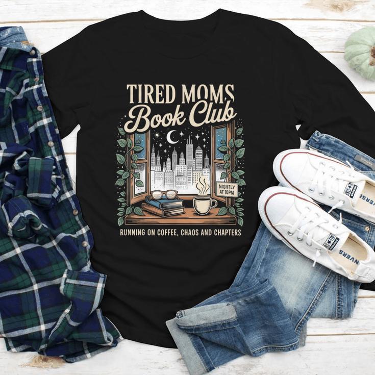 Tired Moms Book Club Coffee Chaos Chapters Book Lover Youth Long Sleeve Tee Tired Moms Book Club Coffee Chaos Chapters Book Lover Youth Long Sleeve Tee