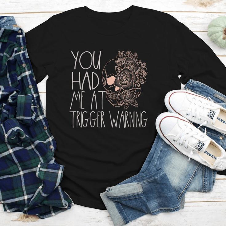 Trigger Warning Dark Romance Reader Smut Spicy Book Merch Youth Long Sleeve Tee Trigger Warning Dark Romance Reader Smut Spicy Book Merch Youth Long Sleeve Tee