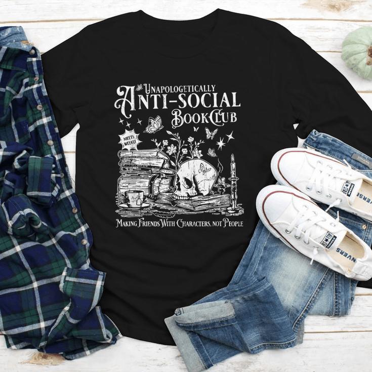 Unapologetically Anti Social Book Club Introvert Reader Youth Long Sleeve Tee