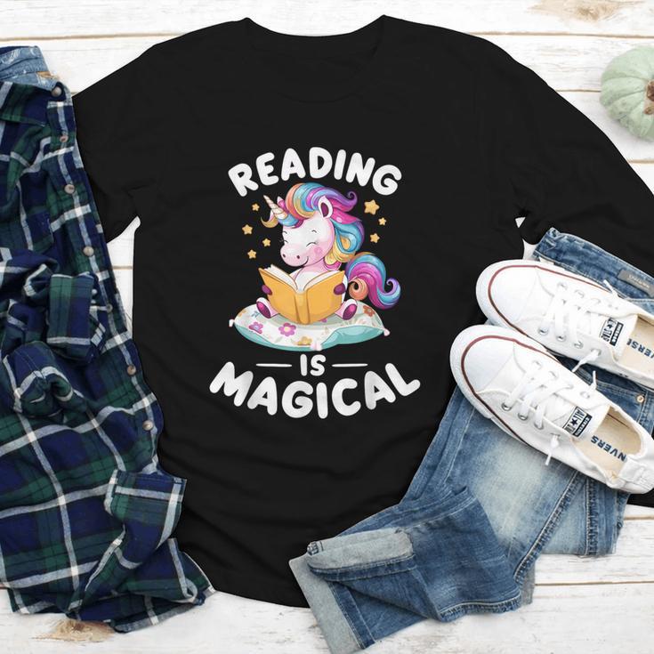 Unicorn Teacher Reading Is Magical Book Youth Long Sleeve Tee