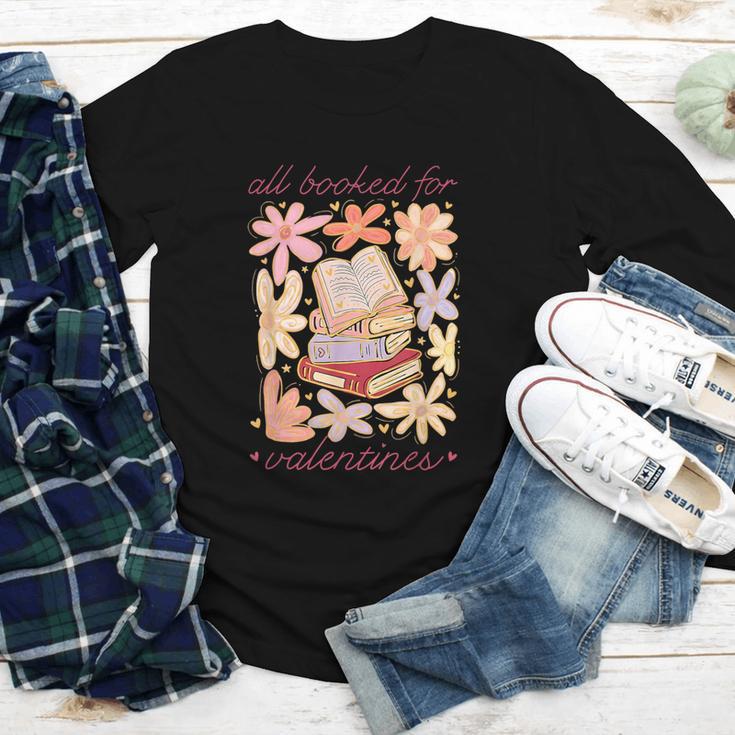 Valentine All Booked For Valentines Book Lovers Teacher Kids Youth Long Sleeve Tee