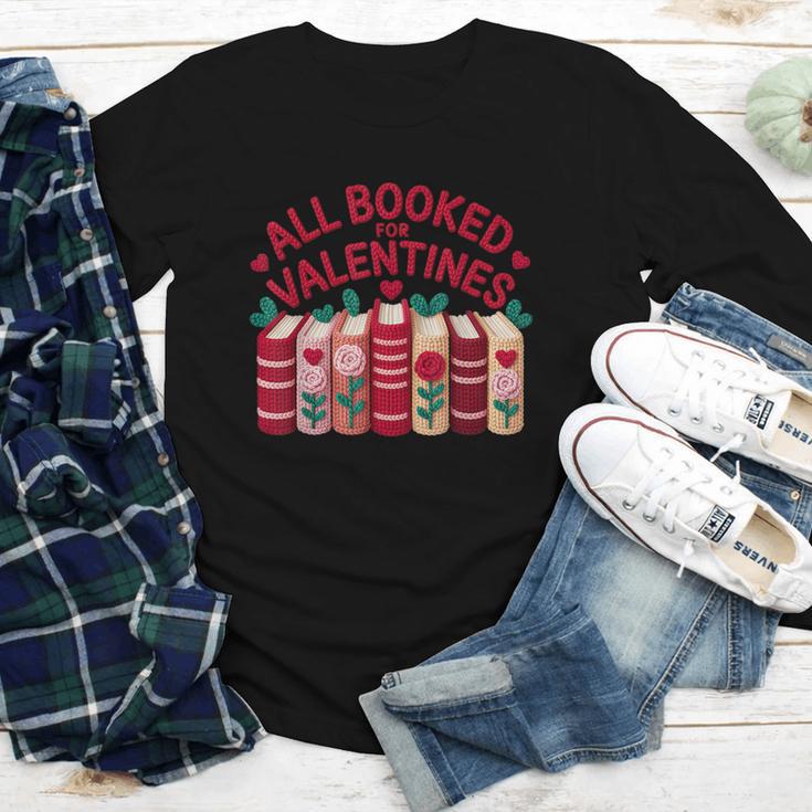 Valentines All Booked For Valentine Book Lover Teacher Youth Long Sleeve Tee
