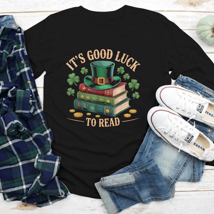 Vintage It's Good Luck To Read St Patrick's Day Book Lucky Youth Long Sleeve Tee Vintage It's Good Luck To Read St Patrick's Day Book Lucky Youth Long Sleeve Tee