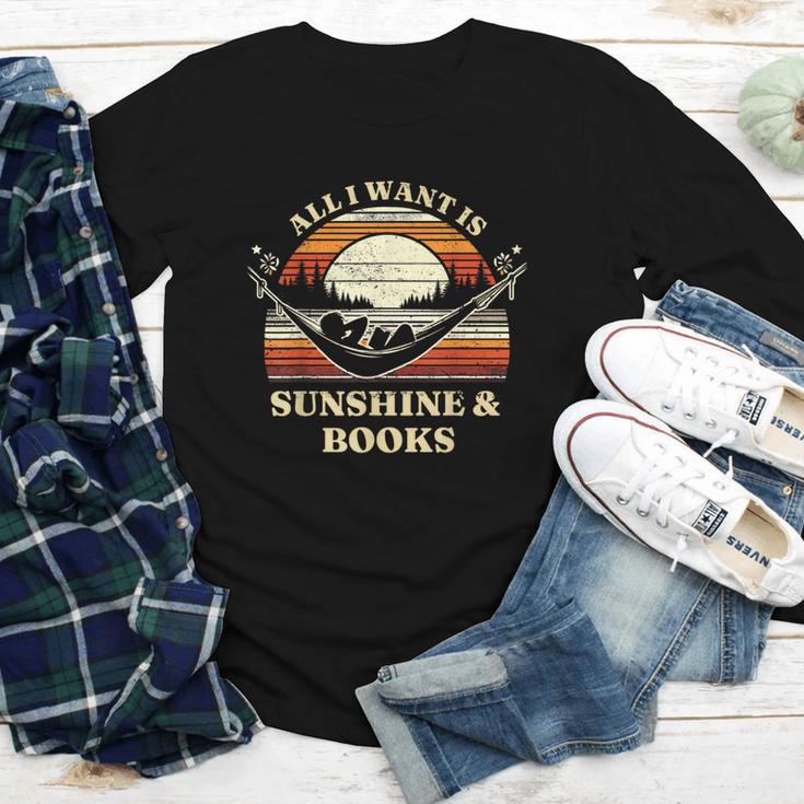 All I Want Is Sunshine & Books Summer Reading Youth Long Sleeve Tee