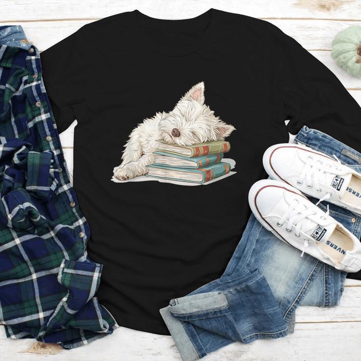 West Highland Terrier Books Dog Breed Westie For Men Women Girls Kids Youth Long Sleeve Tee