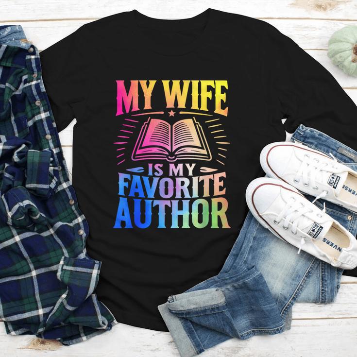 My Wife Is My Favorite Author Book Writer Writing Husband Youth Long Sleeve Tee