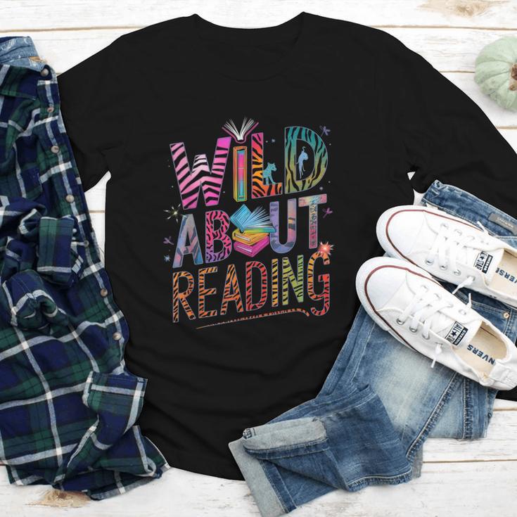 Wild About Reading Books Readers Lovers Bookworm Library Day Youth Long Sleeve Tee Wild About Reading Books Readers Lovers Bookworm Library Day Youth Long Sleeve Tee
