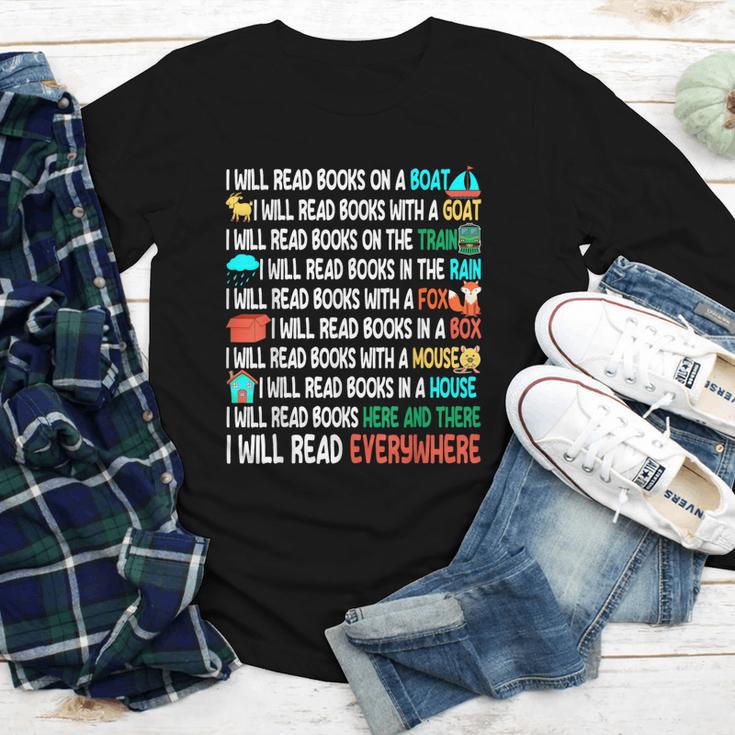I Will Read Books On A Boat & Everywhere Reading Book Youth Long Sleeve Tee