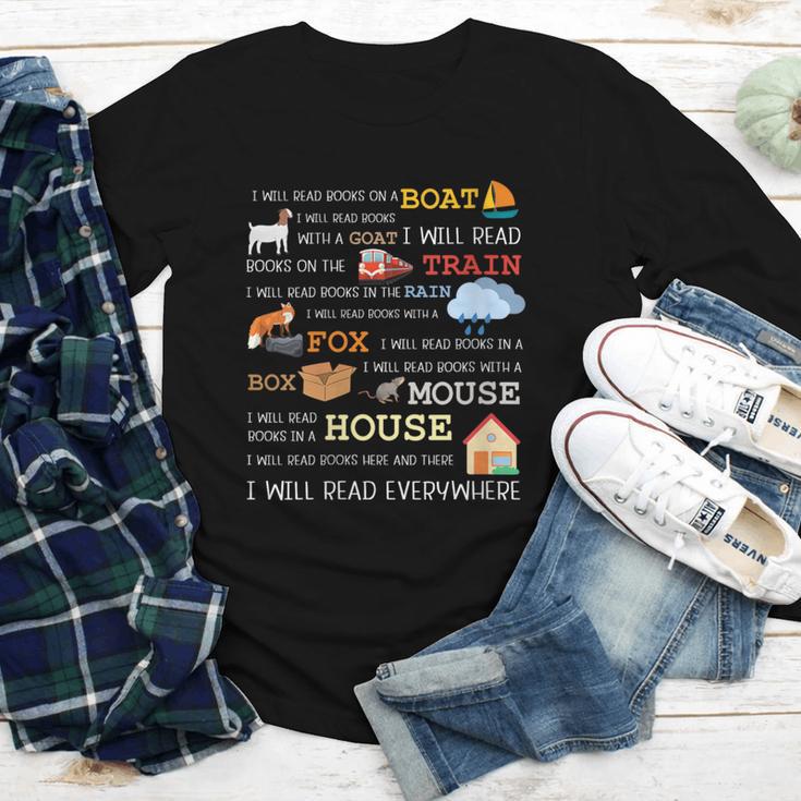 I Will Read Books On a Boat & Everywhere Reading Youth Long Sleeve Tee I Will Read Books On a Boat & Everywhere Reading Youth Long Sleeve Tee