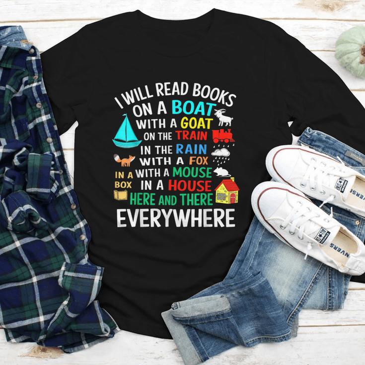 I Will Read Books On A Boat & Everywhere Youth Long Sleeve Tee I Will Read Books On A Boat & Everywhere Youth Long Sleeve Tee