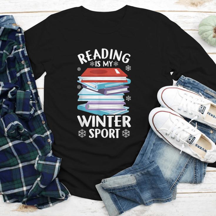 Winter Reading Book Bookworm Winter Youth Long Sleeve Tee