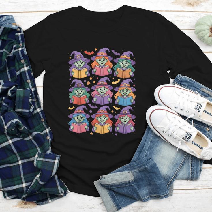 Witches Reading Books Halloween Cute Teens Kids Youth Long Sleeve Tee Witches Reading Books Halloween Cute Teens Kids Youth Long Sleeve Tee