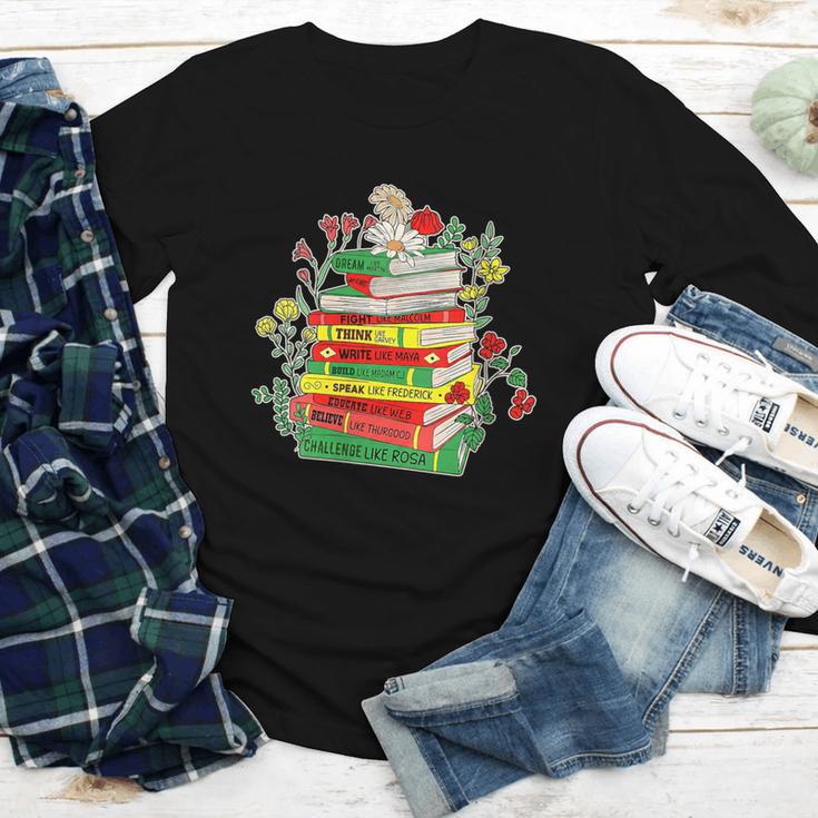 Women's History Month Black History Shirts Book Lover Teacher Youth Long Sleeve Tee
