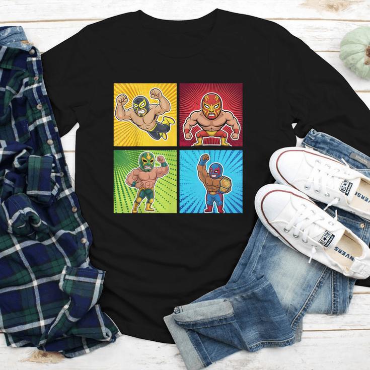 Wrestling Comic Book Wrestler Mexican Lucha Libre Mask Youth Long Sleeve Tee Wrestling Comic Book Wrestler Mexican Lucha Libre Mask Youth Long Sleeve Tee