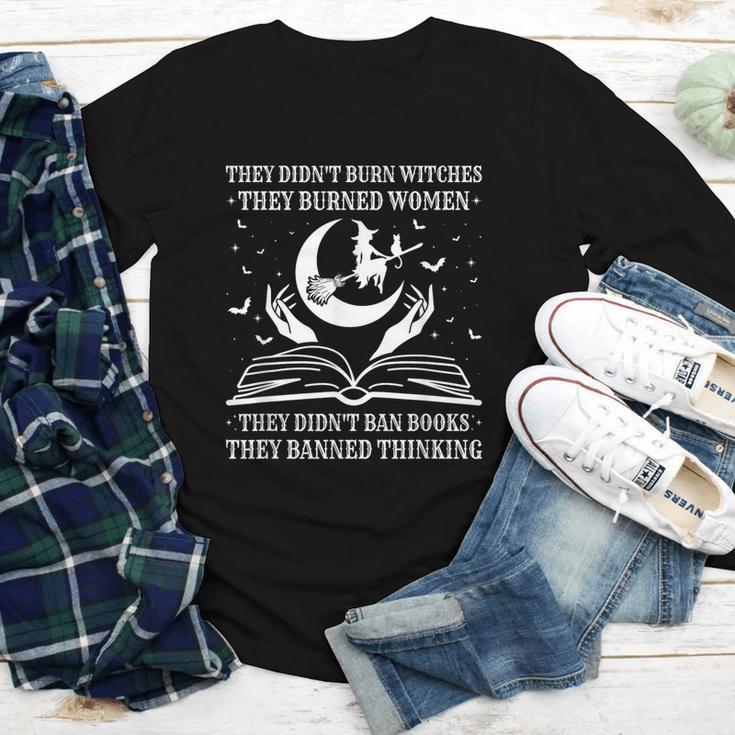 They Didn't Burn Witches They Burned Women And Ban Books Youth Long Sleeve Tee
