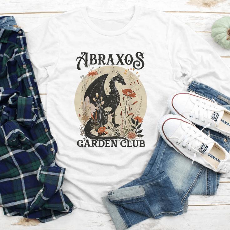 Abraxos Flower Garden Club Book Lover Fantasy Dragon Bookish Youth Long Sleeve Tee