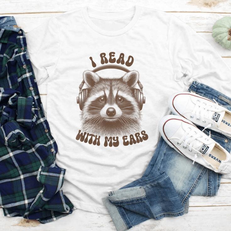 Audio Book Reader Book Lover Raccoon I Read With My Ears Youth Long Sleeve Tee Audio Book Reader Book Lover Raccoon I Read With My Ears Youth Long Sleeve Tee