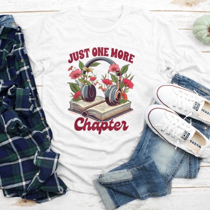 Audiobook Lover Bookish Headphones Just One More Chapter Youth Long Sleeve Tee