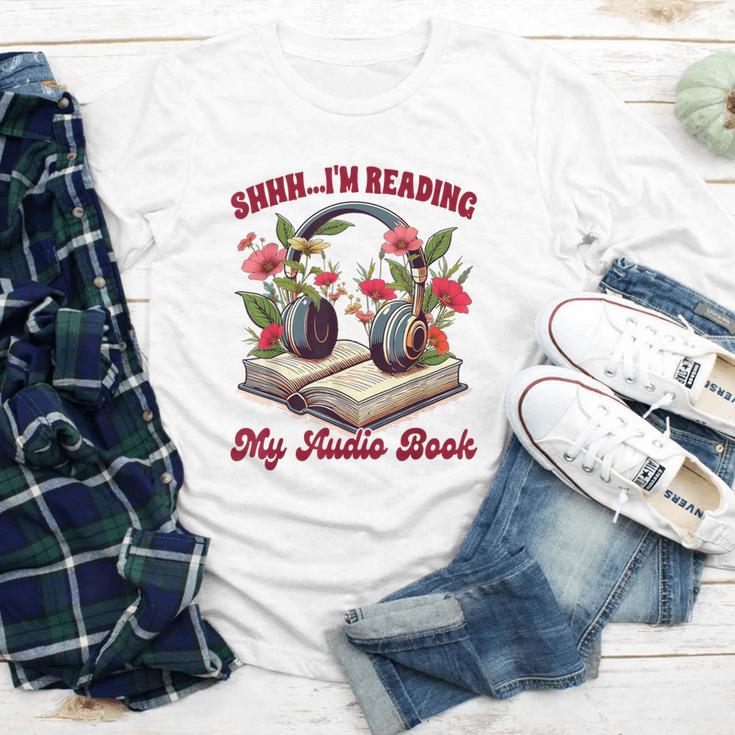 Audiobook Lover Bookish Shhh I'm Listening My Audio Book Youth Long Sleeve Tee