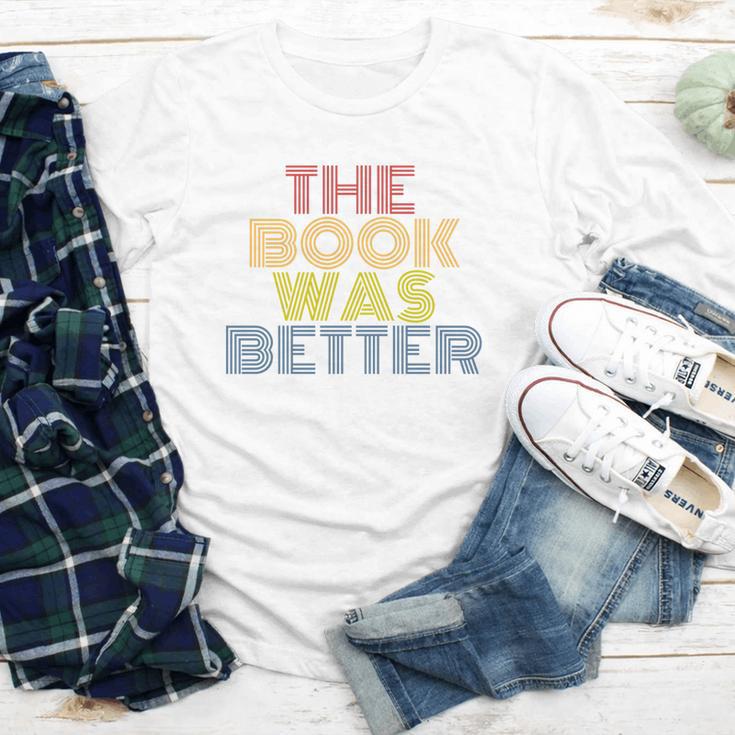 The Book Was Better Retro 70s Vintage Premium Tri-Blend Youth Long Sleeve Tee