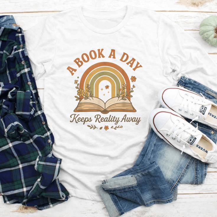 A Book A Day Keeps Reality Away Reading Youth Long Sleeve Tee A Book A Day Keeps Reality Away Reading Youth Long Sleeve Tee