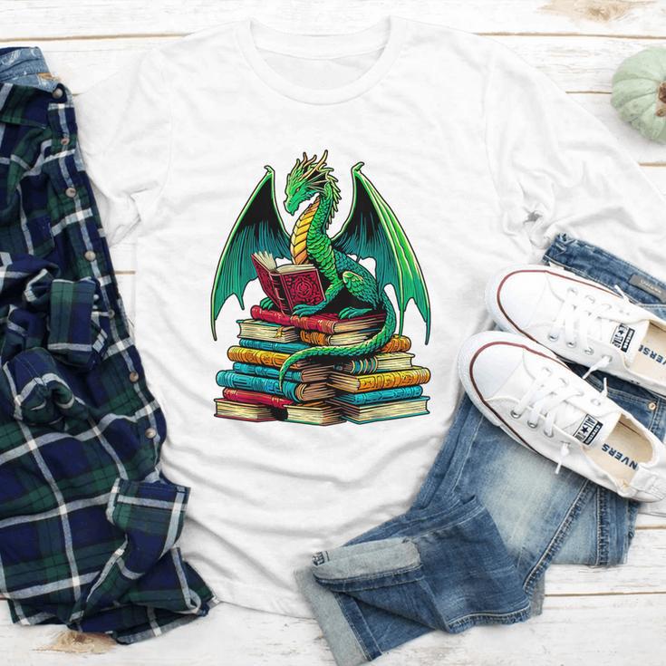 Book Dragon Reading Books Youth Long Sleeve Tee