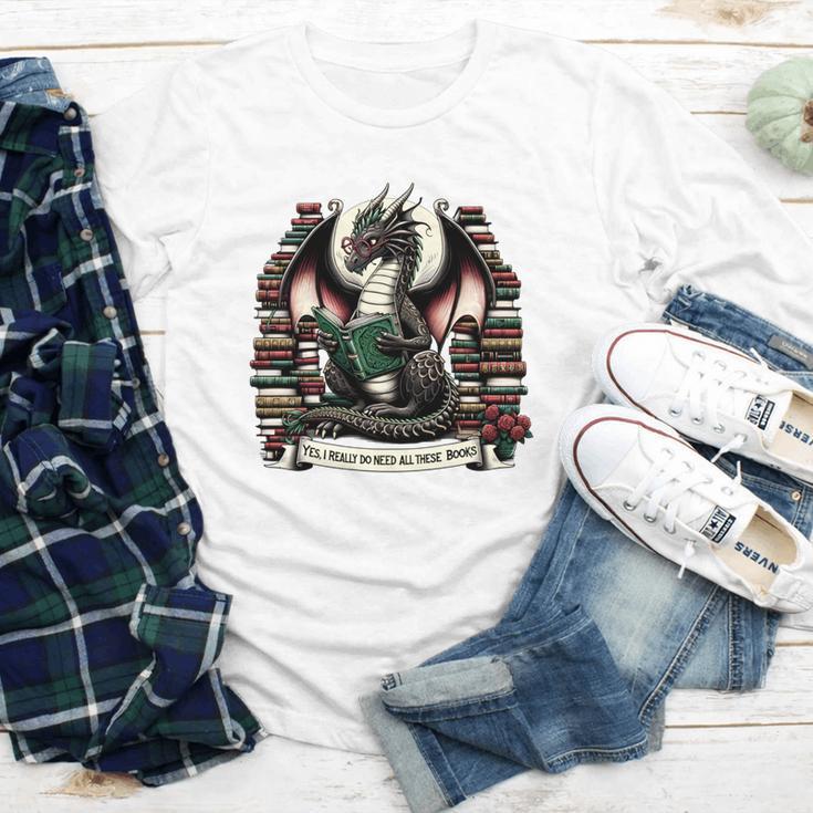 Book Dragon Yes I Really Do Need All These Books Youth Long Sleeve Tee Book Dragon Yes I Really Do Need All These Books Youth Long Sleeve Tee
