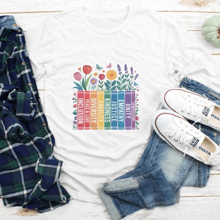 Book Flower Radicalized By Basic Decency Feminist Leftist Youth Long Sleeve Tee