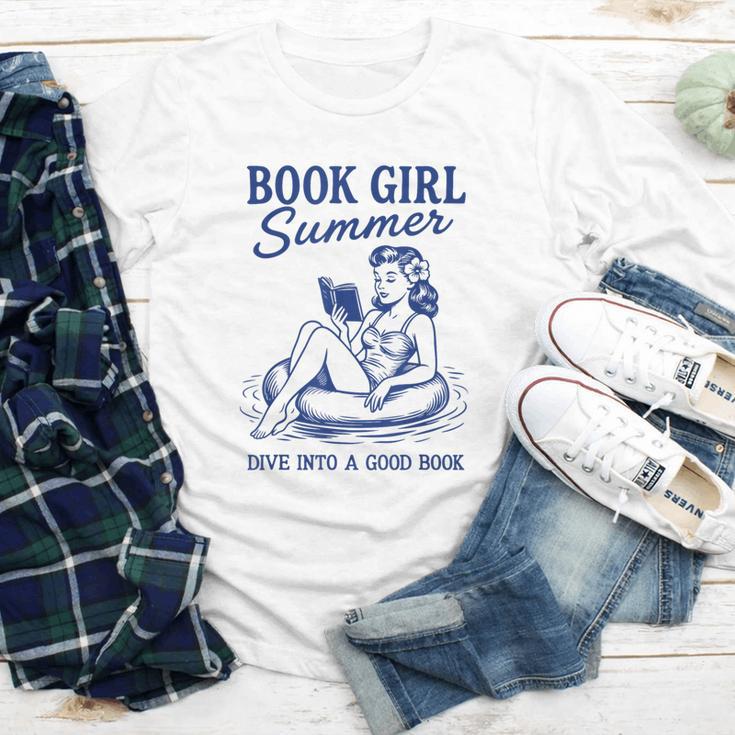 Book Girl Summer Youth Long Sleeve Tee