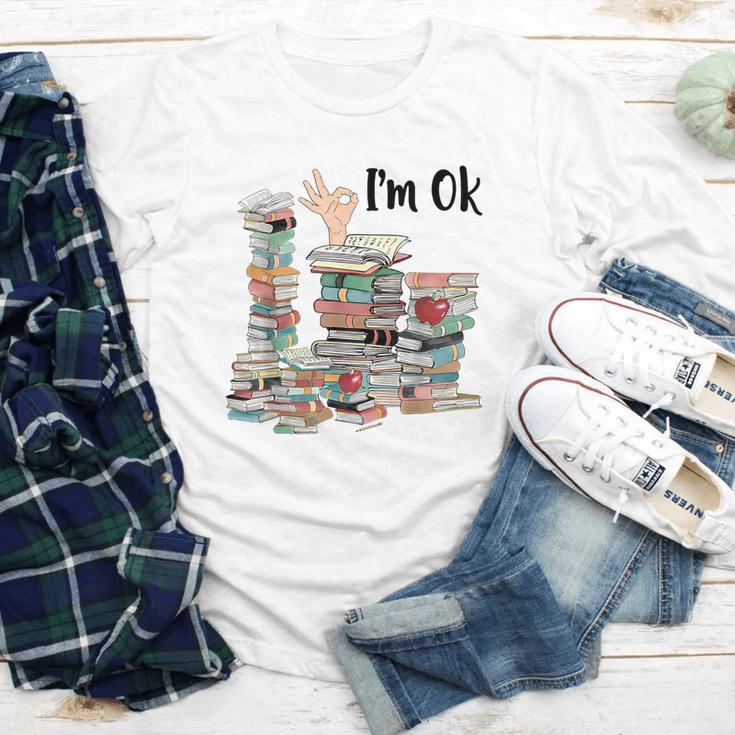 Book Lovers Bookworm Book Nerd I'm Ok Teacher School Youth Long Sleeve Tee Book Lovers Bookworm Book Nerd I'm Ok Teacher School Youth Long Sleeve Tee