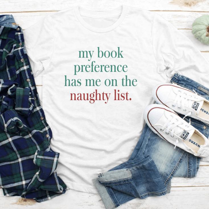 My Book Preference Has Me On The Naughty List For Christmas Youth Long Sleeve Tee